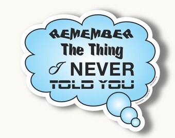Remember? Decal 001