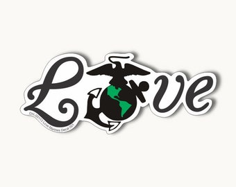Love Marines Decal 001