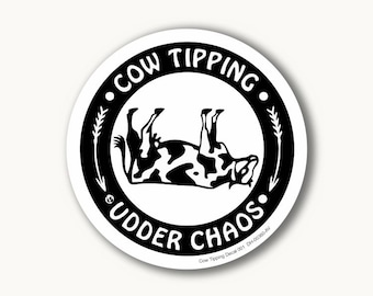 Cow Tipping Decal 001