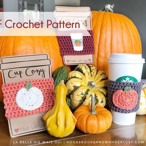 Basic Crochet Cup Cozy PDF Pattern - Easy, Beginner, Coffee Cozy, To Go Cup Cozy Crochet Pattern