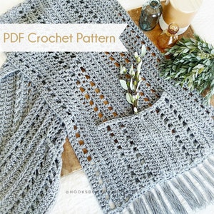 Cozy Fireside Wrap | Pocket Wrap | PDF Pattern Easy Crochet Advanced-Beginner Crochet