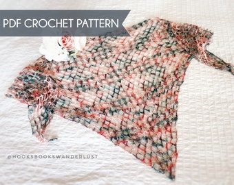 Iris Shawl | PDF Crochet Pattern | Intermediate Level | US Terms