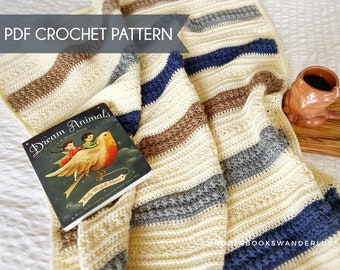 Evren Baby Blanket PDF Pattern, Easy Crochet, Beginner+ Intermediate Crochet Pattern