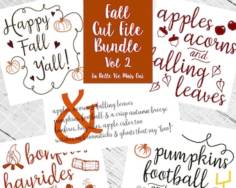 Fall Cut File Bundle Volume 2 -  SVG & PNG Cut File