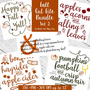 Fall Cut File Bundle Volume 2 SVG & PNG Cut File image 1