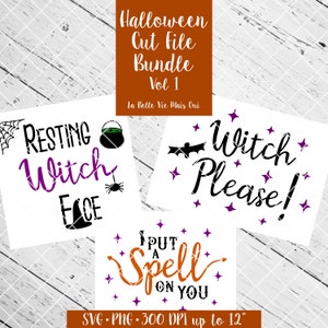 Paquete de archivos de corte de Halloween Volumen 1 - Archivo de corte SVG y PNG