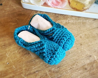 Crochet Infant Ballet Slippers | Baby Shoes Booties Crib Shoes