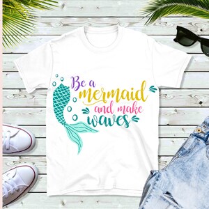 Ser una sirena hacer olas SVG & PNG cortar archivo