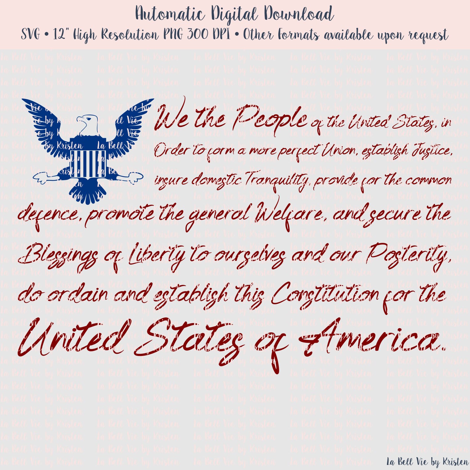 Download We The People Preamble SVG & PNG Cut Files | Etsy