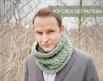 Brookside Cowl Unisex Crochet Pattern | PDF Pattern | Advanced Beginner Crochet | Cowls for Him | Cowls for Her