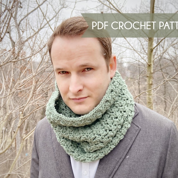 Brookside Cowl Unisex Crochet Pattern | PDF Pattern | Advanced Beginner Crochet | Cowls for Him | Cowls for Her