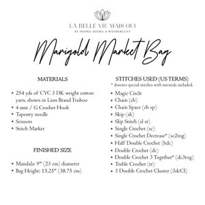 Marigold Market Bag PDF Pattern, Intermediate Crochet, Boho Market Bag, Reusable Market Bag, Mandala, Coaster image 5