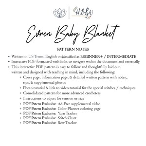 Evren Baby Blanket PDF Pattern, Easy Crochet, Beginner+ Intermediate Crochet Pattern image 7