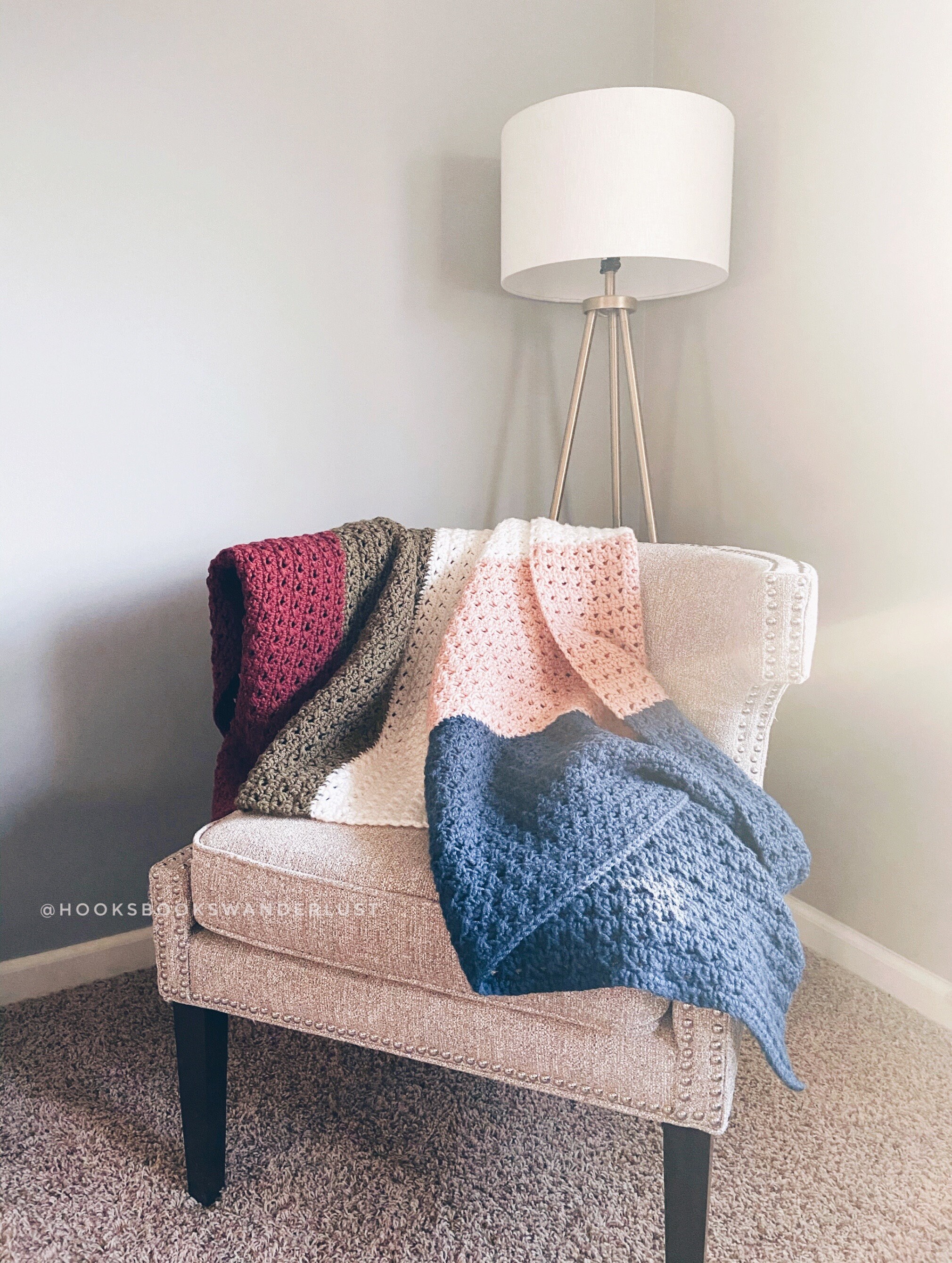 XOXO Throw Blanket PDF Pattern Easy Crochet Confident Etsy