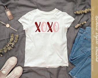 Cute "XOXO" Valentine's Day SVG & PNG Cut File