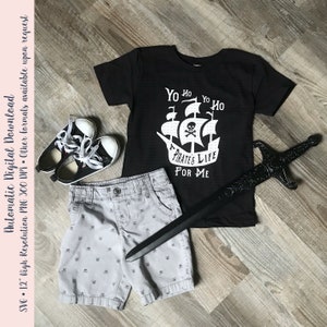 Yo Ho Yo Ho A vida de um pirata para mim Navio pirata Caveira e ossos cruzados Arquivo de corte SVG e PNG