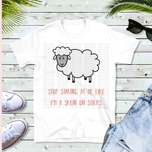 A Skein On Sticks Funny Crochet Knit Yarn SVG & PNG Cut File