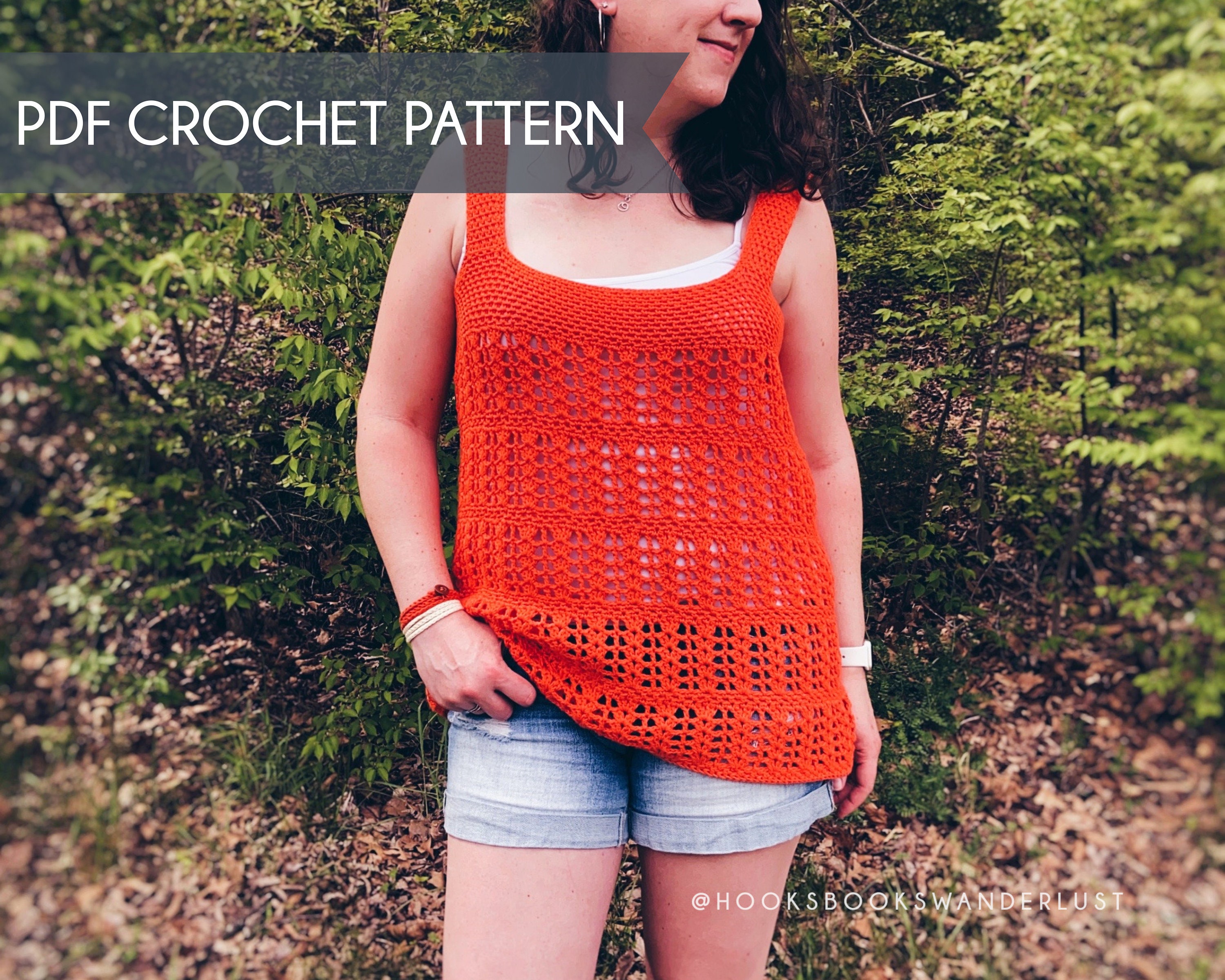 40 Crochet Tank Top Patterns with Halter Tops, Crop Tops, and Lacy Tees 17 Isla Tank Top Crochet Garment Pattern Advanced Beginner /