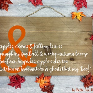 Poème d’automne Signe de ferme SVG & PNG Cut File