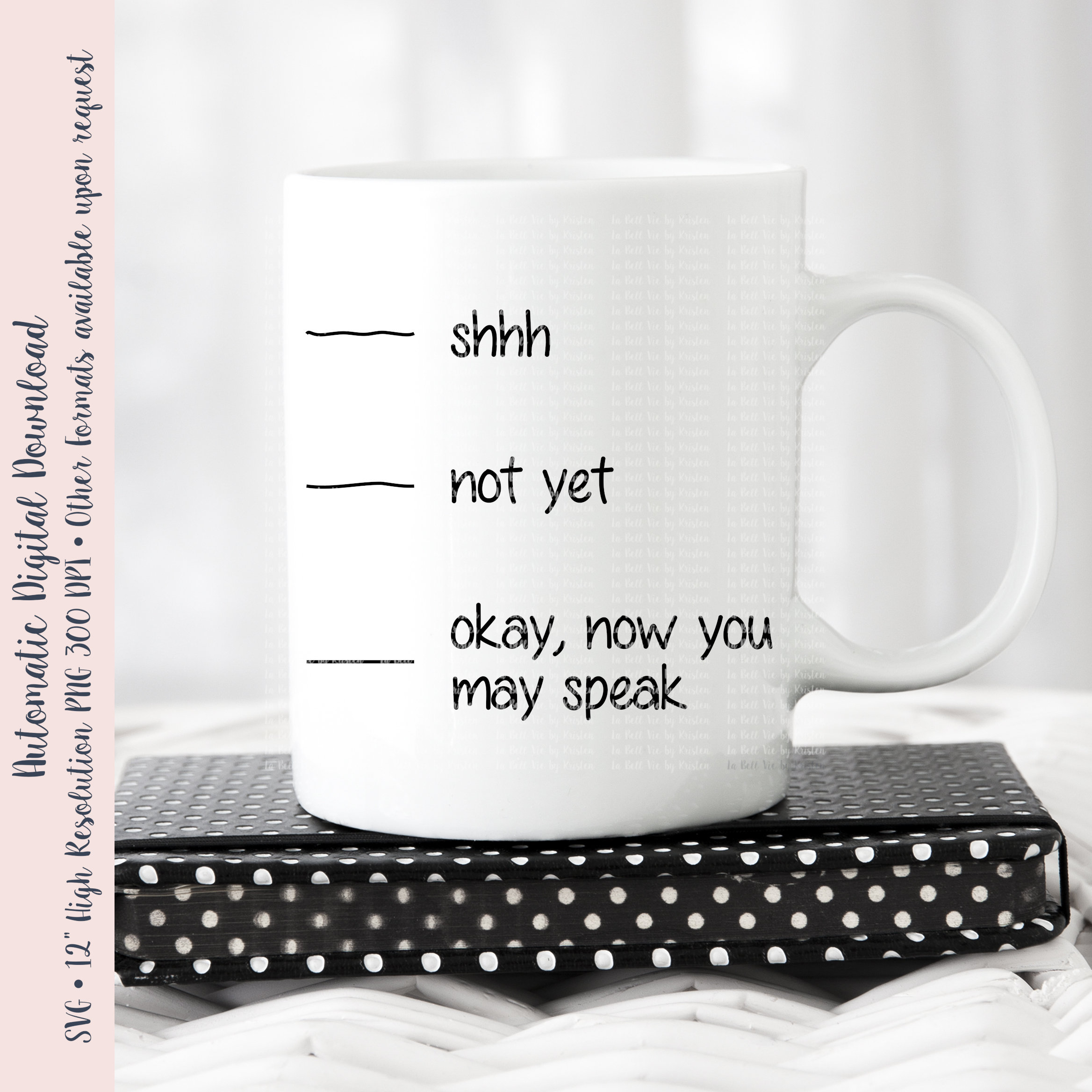 Download Shhh Not Yet Svg Png File Etsy