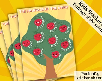 JW Fruitage Of The Spirit - Aufkleber Seiten
