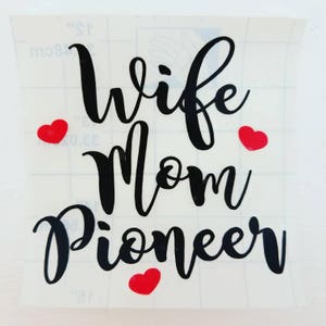 JW Wife Mom Pioneer Vinyl Decal Gift