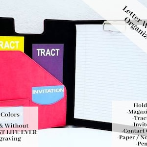 Organizador de cartas para los TJ - Organizador del ministerio de los TJ - Regalo de los TJ - Organizador del servicio de campo - Regalo para editores - Regalo para pioneros