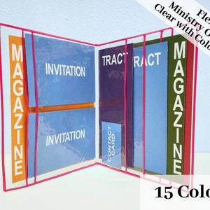 Personalized Clear Ministry Organizer: JW Field Service Portfolio