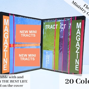 Flexible Ministry Organizer: JW Field Service Portfolio - NEW Mini Tract Ministry Organizer
