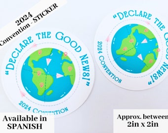 JW 2024 Convention - Stickers Declare the Good News