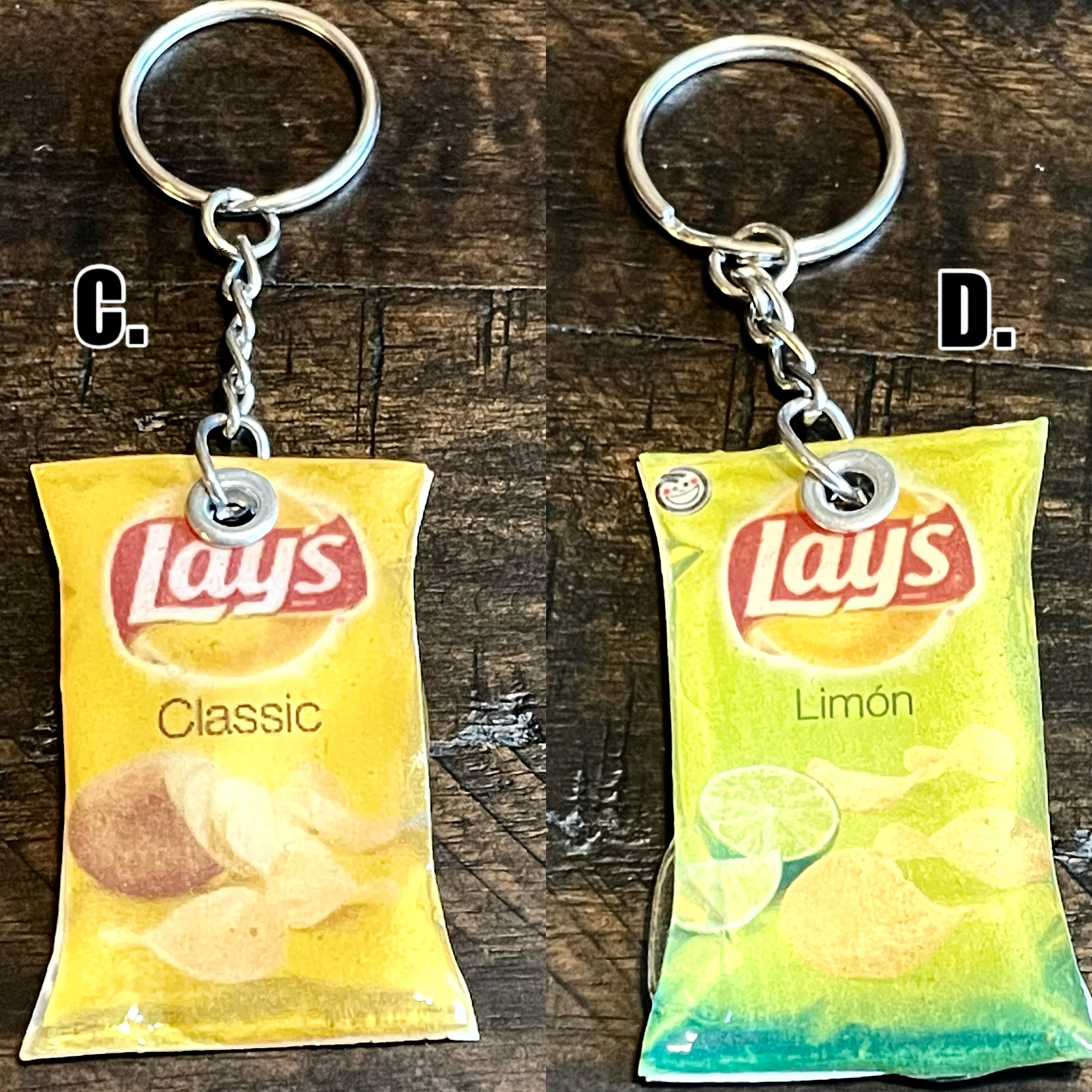 Chip Bag Keychains/ Hot Cheetos Keychain/ Takis Keychain/ Lays Keychain