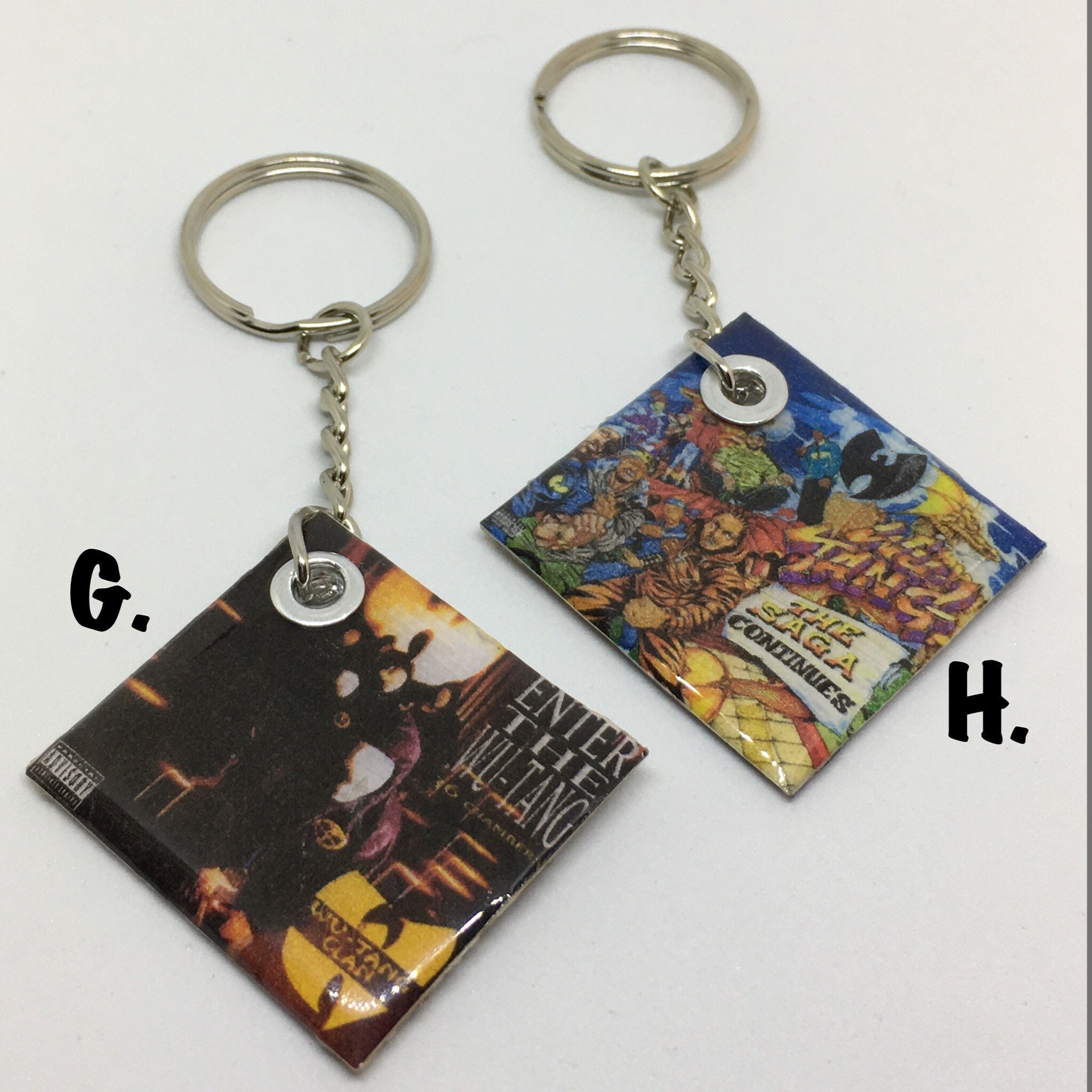 Cd / Record Album Cover keychains Etsy