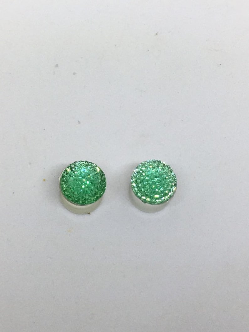 plugs 38 Green gem double flared plugs gauges 00g double flared 10mm