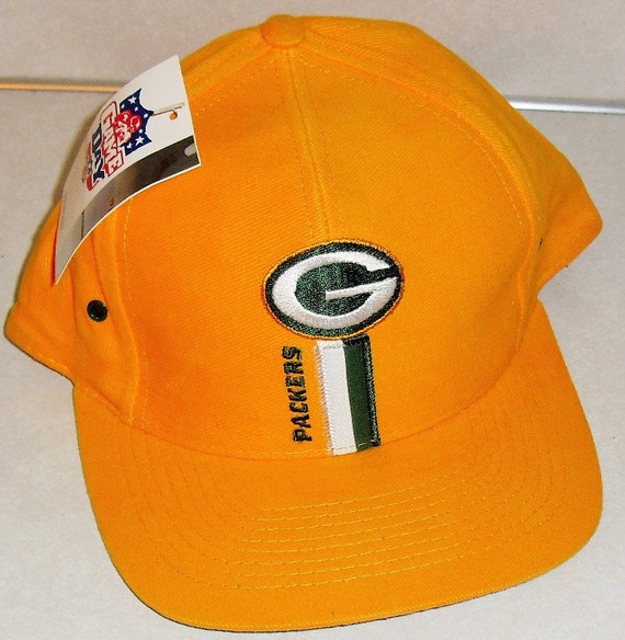 Green Bay Packers yellow 90s original vintage sna… - image 1