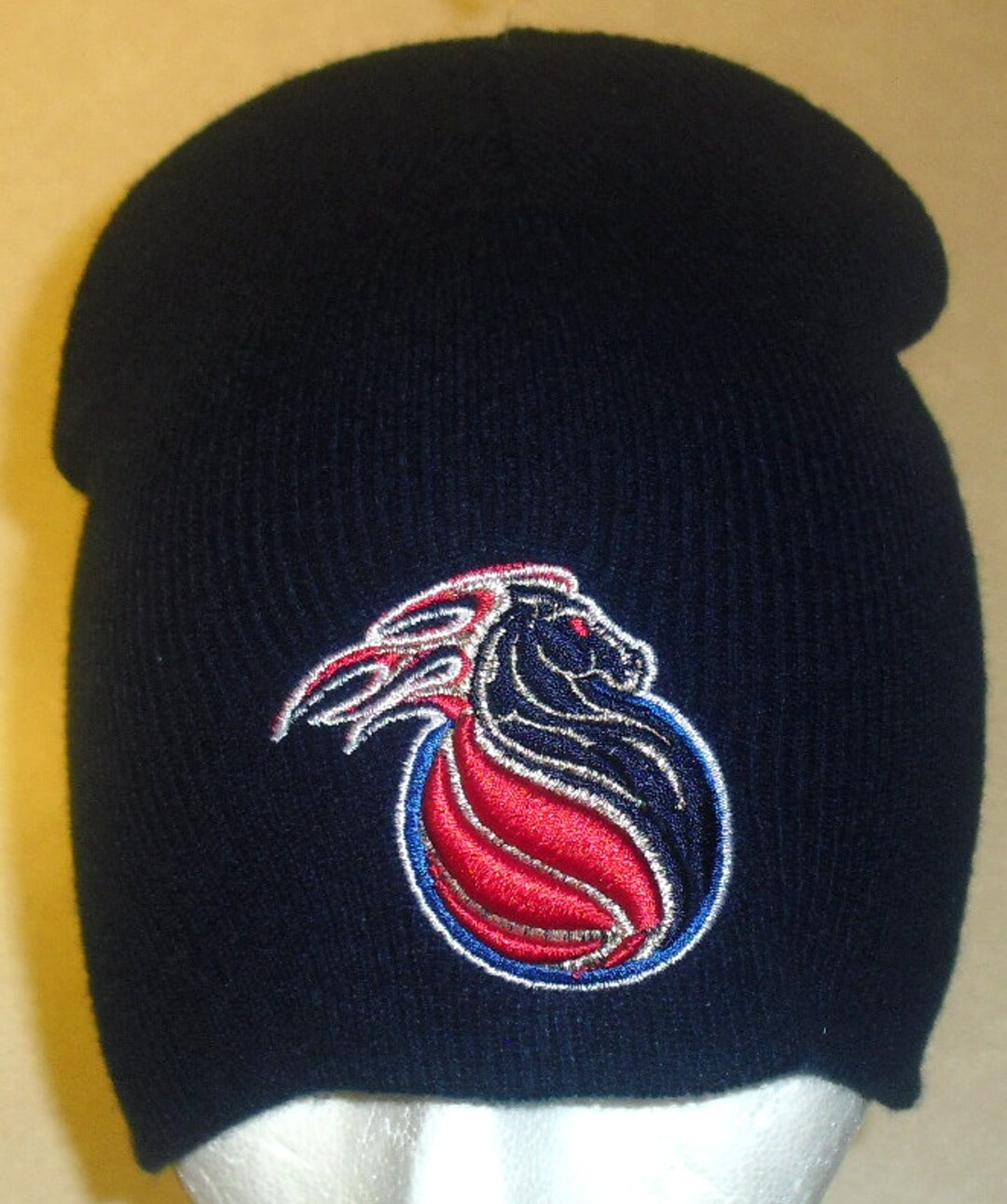 Detroit Pistons Mens New Era Adult Beanie Blue Winter Hat New Etsy