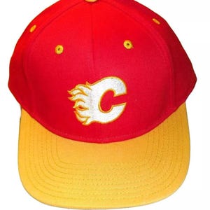 Calgary Flames Mens Vintage Hockey Snapback hat cap New Nhl Hockey