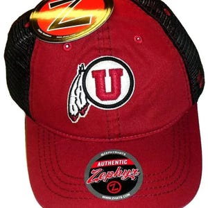 Utah University Utes Zephyr Snapback hat Mesh Sides Back New Ncaa