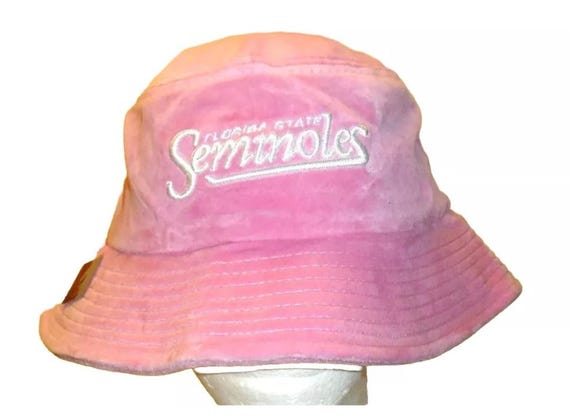 Florida State Seminoles Womens Pink Bucket Hat Cap One Size Fits