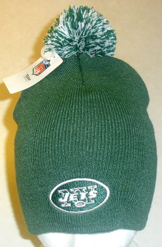 New York Jets Mens Adult Green Beanie Winter Hat N