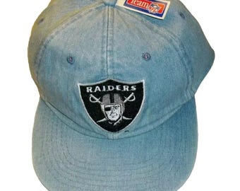 Vintage 1990s Los Angeles Raiders Wave Shark Tooth Logo 7 Snap