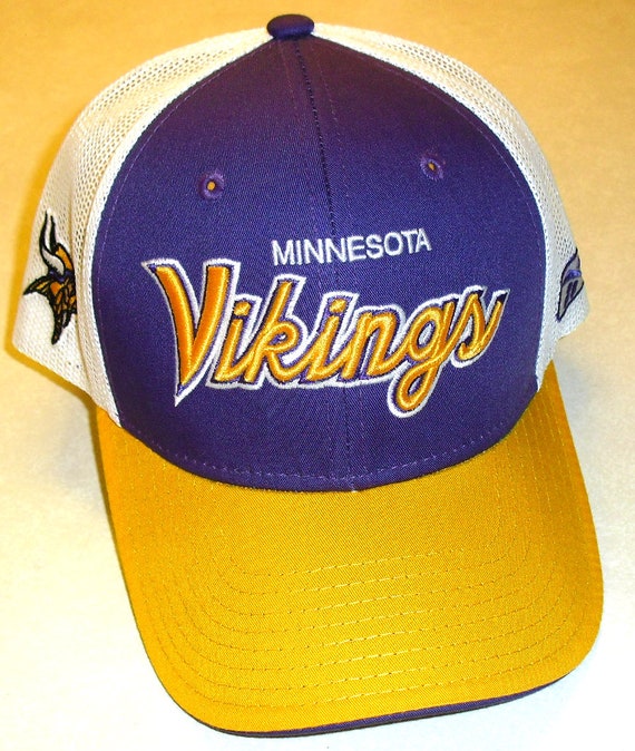 Minnesota Vikings Reebok Trucker Mesh Mens Purple 