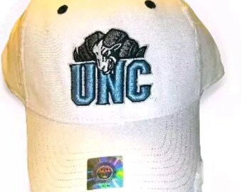 North Carolina Tar heels Mens White Stretch Fit Hat Cap sz. Large/XL New Ncaa