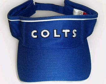 Indianapolis Colts Reebok Mens Adult Blue Visor Hat Cap One Size New Nfl