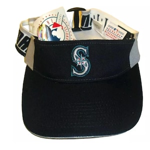 Seattle Mariners Mens Vintage 90s Original Visor Hat New Mlb Strap
