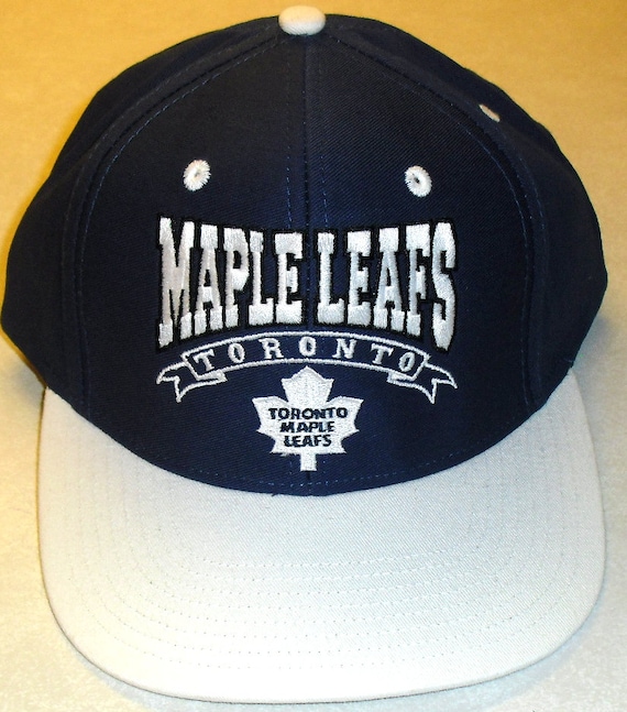 Men's Mitchell & Ness Cream/Blue Toronto Maple Leafs Vintage Snapback Hat