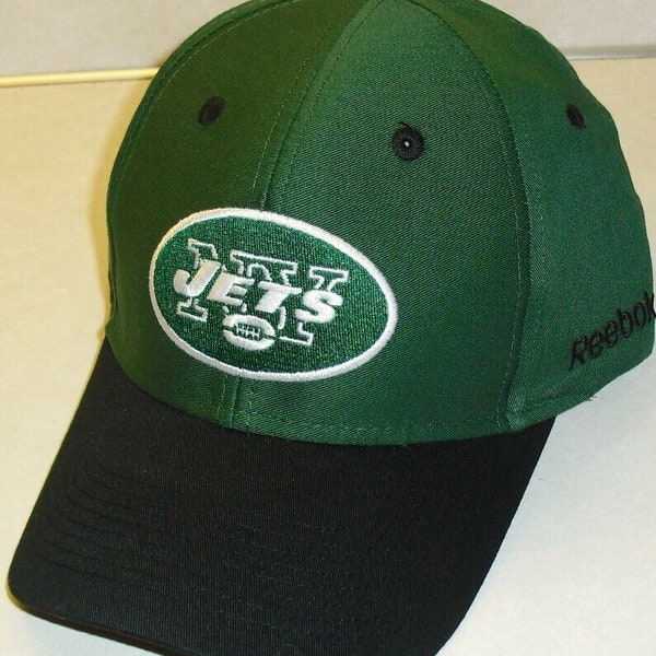 New York Jets Reebok Adult Mens Adjustable Strapback hat Classic logo New Nfl