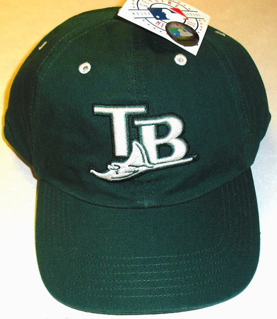 Tampa Bay Rays Green Adjustable Strapback Hat Dad Hat Style Tb Logo -   Canada