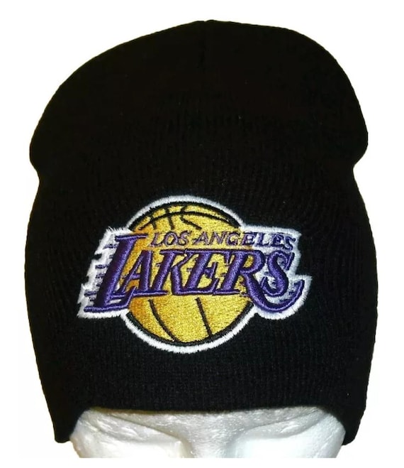 Los Angeles Lakers Mens New Era Adult Beanie Black Winter Hat New Tags Nba