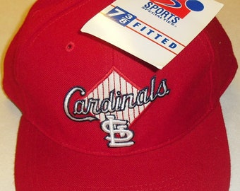 St Louis Cardinals 90s Sports Specialties fitted hat sz. 7 3/8 Ozzie Smith years New Mlb