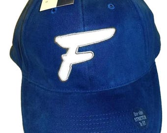 Ford Racing F Logo Mens Stretch Fit One Fit hat New Blue White Logo